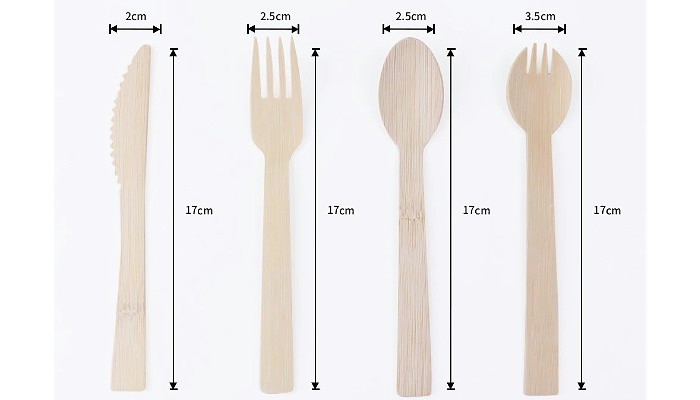 bamboo disposable cutlery size bamboo disposable cutlery size